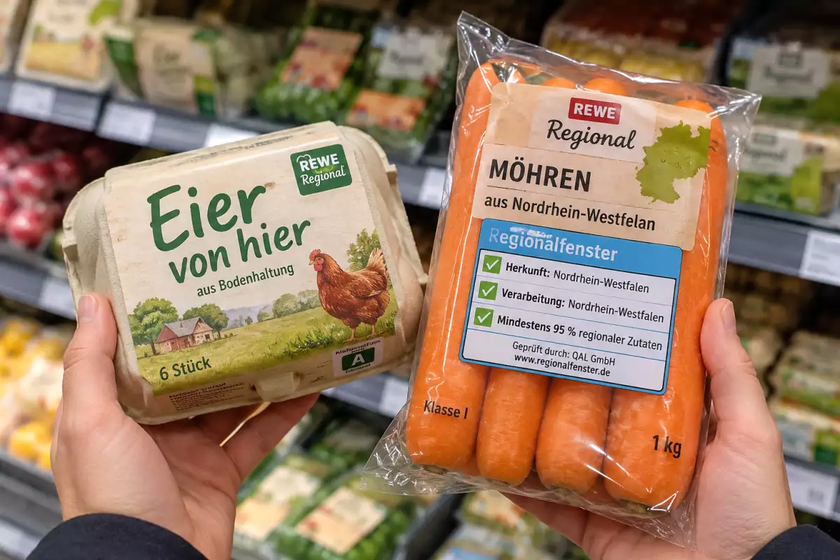 Steht „regional“ auf der Packung? Das Produkt kann trotzdem weit gereist sein