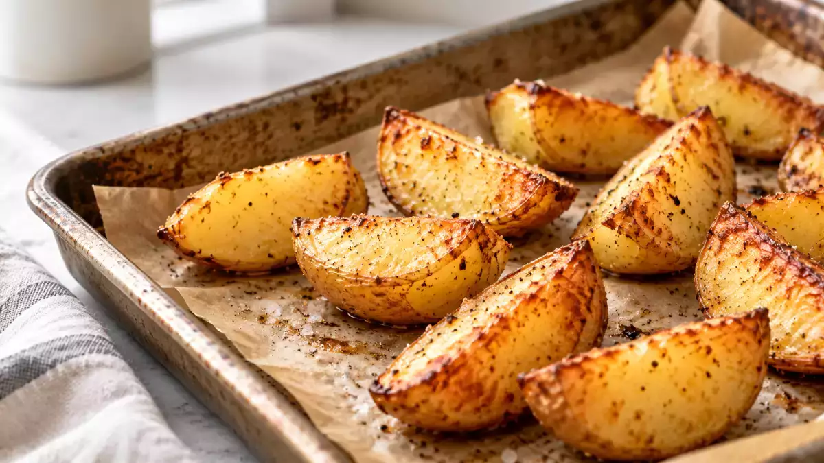 Weiche Ofenkartoffeln ohne knusprige Kruste? Der Fehler, der die Bräunung verhindert, und der einfache Schritt vor dem Backen, damit sie außen knusprig und innen weich werden