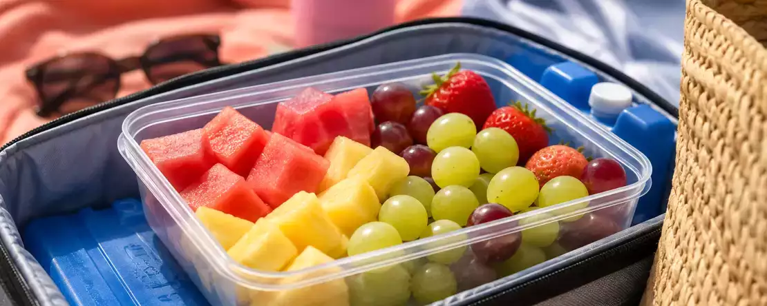 Wie man Obst mit an den Strand nimmt, ohne dass einem die Hitze einen Streich spielt