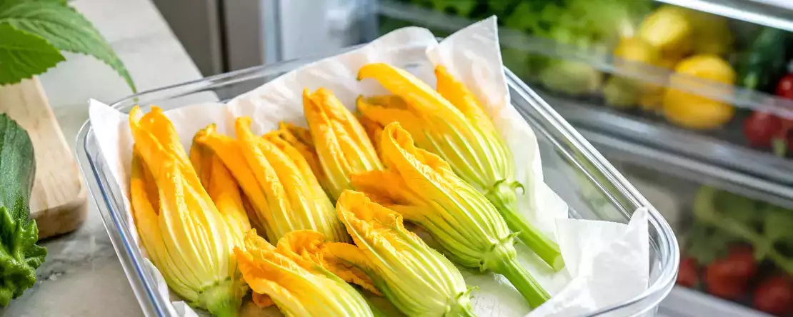 Zucchiniblüten aufbewahren, ohne dass sie welken: der einfache Trick, den viele nicht kennen