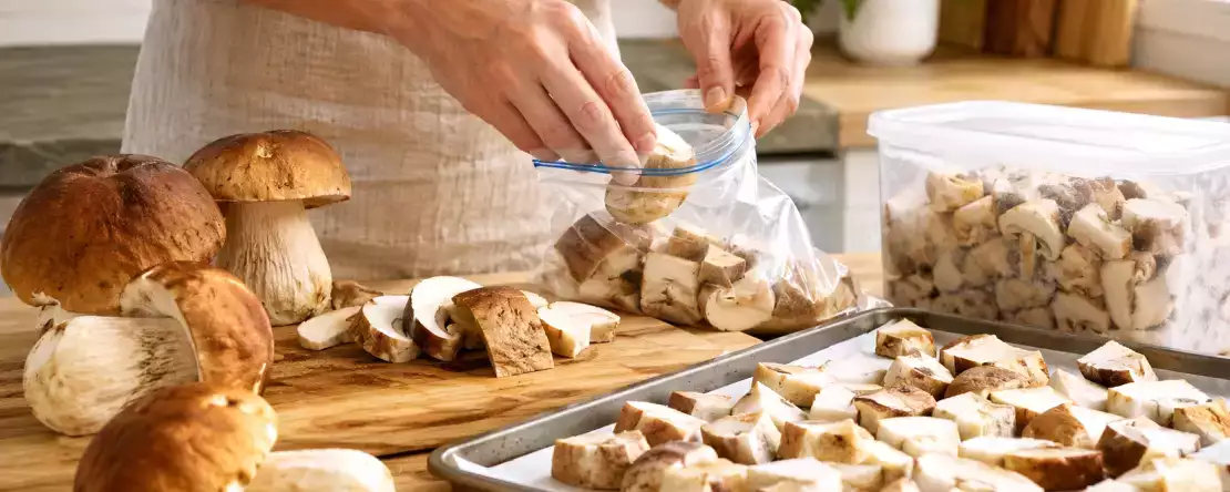 Frische Steinpilze im Gefrierschrank: Der einfache Trick, mit dem sich Aroma und Konsistenz optimal bewahren lassen