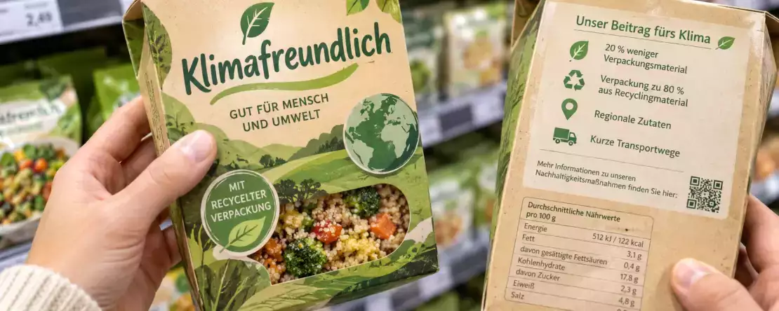 „Klimafreundlich“ auf der Packung? So erkennen Sie seit 2026, ob das Umweltversprechen wirklich belegt ist