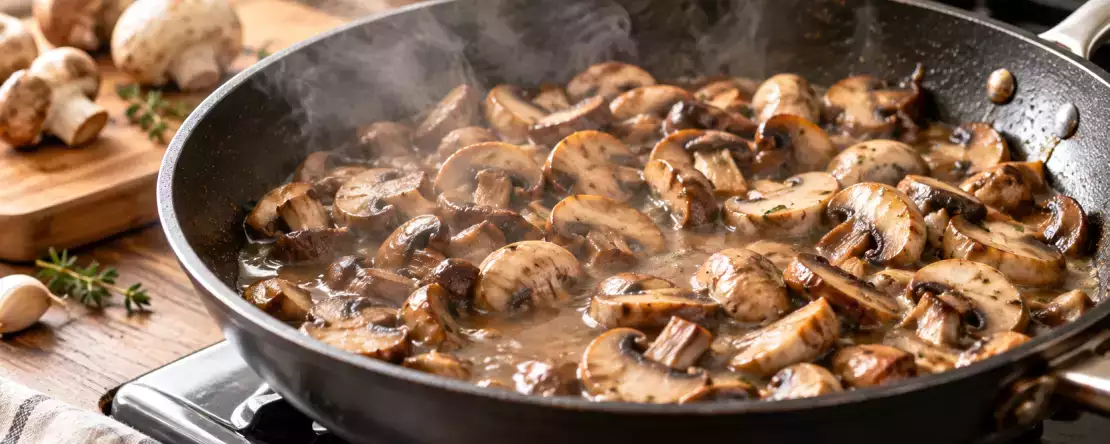 Wasserige Pilze in der Pfanne mit matschiger Konsistenz? Der häufigste Fehler beim Braten und der Trick, damit sie schmackhaft und schön gebräunt bleiben