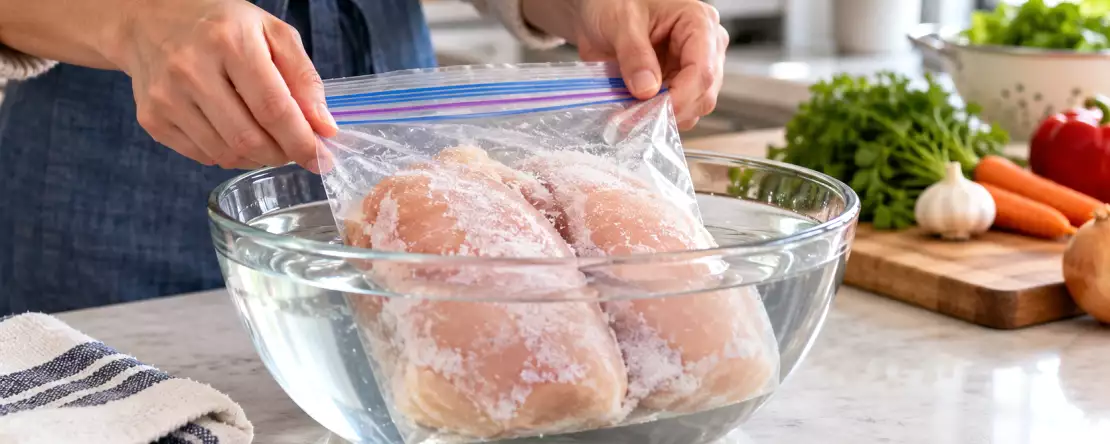 Hähnchen noch gefroren? Diese 3 Methoden helfen, wenn das Abendessen schon wartet