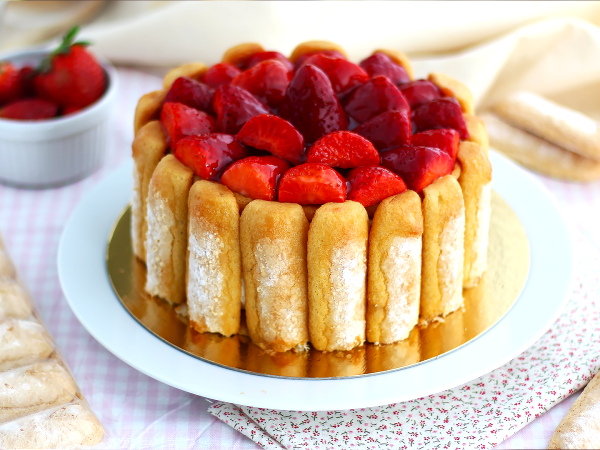 Diese einfache Erdbeer-Charlotte ist eindeutig unser Lieblingsdessert im Frühling!