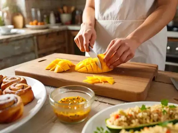 Tagesmenü, 24. April: köstliche Apfel-Zimt-Schnecken, gefüllte Zucchini und ein exotischer Kuchen