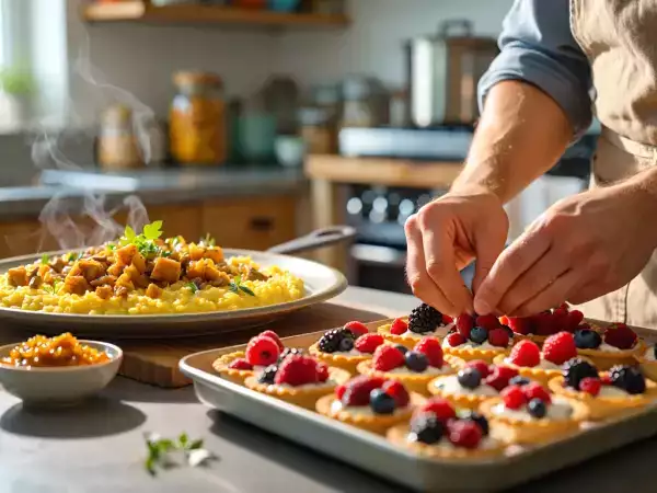 Tagesmenü, 27. April: köstliche Vorspeise, Hauptgericht und Dessert