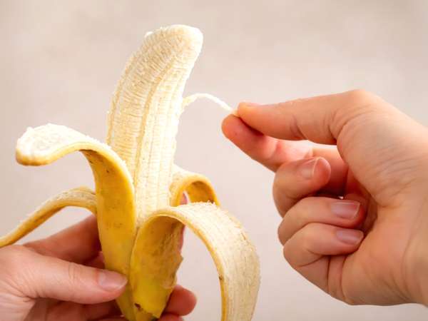 Was sind diese Fäden auf der Banane und warum tauchen sie immer wieder auf?