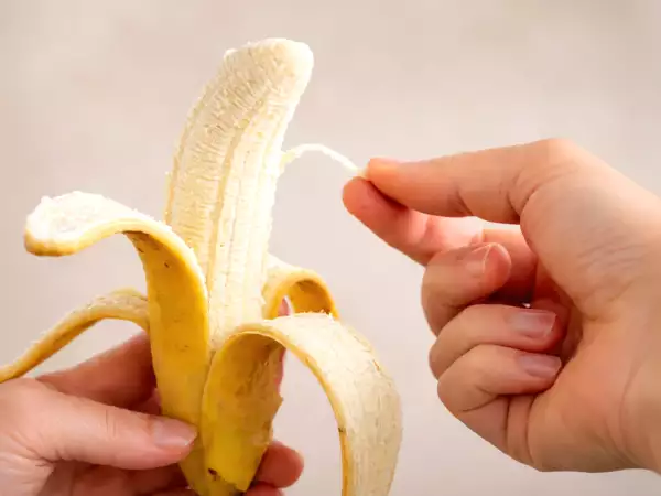 Was sind diese Fäden auf der Banane und warum tauchen sie immer wieder auf?