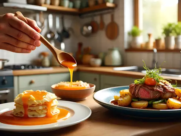 Tagesmenü, 11. Mai: köstliche Vorspeise, Hauptgericht und Dessert