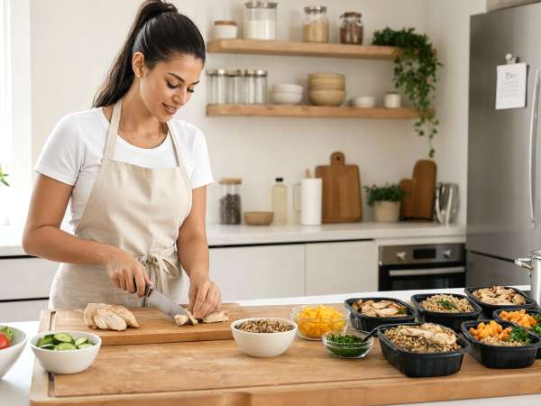 Wie man eine einfache Methode anwendet, um nur zweimal pro Woche zu kochen und so im Alltag Zeit zu sparen