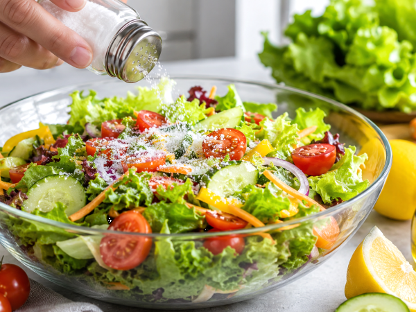 Hast du zu viel Salz in den Salat gegeben? Ein Trick, mit dem du den richtigen Geschmack wiederherstellst, ohne Wasser zu verwenden