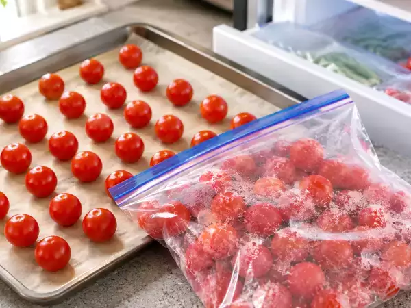 Der Trick, um Kirschtomaten einzufrieren und sie im Winter in perfektem Zustand wiederzufinden: kein einziger gefrorener Klumpen mehr