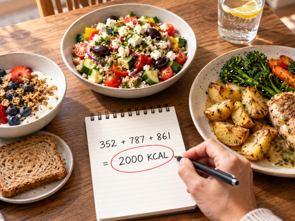Wie sieht ein 2000-kcal-Menü eigentlich aus und für wen ist es gedacht?