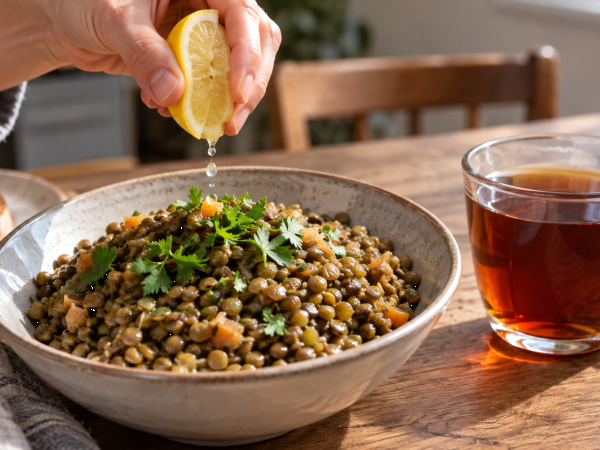 Essen Sie Linsen? Was Sie dazu trinken, kann die Eisenaufnahme beeinflussen