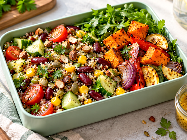Haben Sie es satt, um 16 Uhr schon wieder Hunger zu haben? So machen Sie Ihre vegetarische Lunchbox im Alltag sättigender