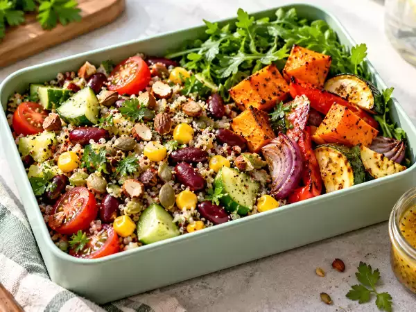 Haben Sie es satt, um 16 Uhr schon wieder Hunger zu haben? So machen Sie Ihre vegetarische Lunchbox im Alltag sättigender