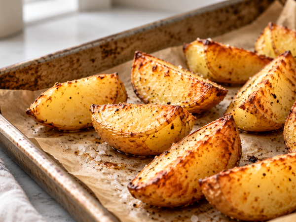 Weiche Ofenkartoffeln ohne knusprige Kruste? Der Fehler, der die Bräunung verhindert, und der einfache Schritt vor dem Backen, damit sie außen knusprig und innen weich werden