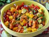 Artikel: Garnelen-Mango-Salat: das frische, farbenfrohe und einfache Rezept, auf das man den ganzen Sommer über Lust hat