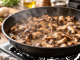 Artikel: Wasserige Pilze in der Pfanne mit matschiger Konsistenz? Der häufigste Fehler beim Braten und der Trick, damit sie schmackhaft und schön gebräunt bleiben