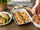 Artikel: Tagesmenü, 10. Oktober 2026: Parmesan-Birnen, gefüllte Zucchini und veganer Apfel-Crumble