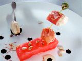 Rezept Sonnenblumenkerneis, melone und culatello