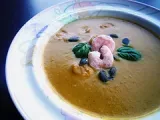 Rezept Kürbis-kokosmilch-suppe mit garnelen