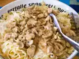 Rezept Frau roulas tagliatelle mit champignons