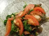 Rezept Bonfire night und abgrillen mit champignon-ruccola salat