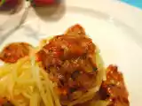 Rezept *austro pasta* - spaghetti auf zwiebel-honig-chili-sugo