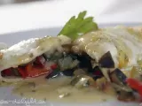 Rezept Ratatouille crepes et sauce de vin oder auch pfannkuchen mit weinsauce