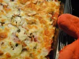 Rezept Resteverwertung teil 2 - kloßteigpizza mit allem was weg muss
