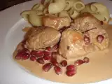 Rezept Trutenwürfel an sherryrahmsauce mit granatapfelkernen