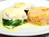 Rezept Dorsch auf spinat mit mediterranem cous cous und sauce hollandaise