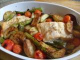 Rezept Frühlingsküche, gebackener spargel mit lachs