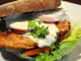 Rezept Harissa turkey burger mit joghurt-kresse-soße