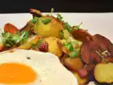 Rezept Bratkartoffeln mit speck & spiegelei