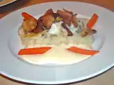 Rezept Kabeljau, räucherfischschaum, topinambur