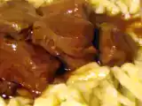 Rezept Rehgulasch mit spätzle