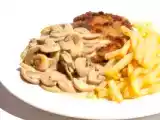 Rezept Schnitzel, pommes und rahmchampignons