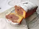 Rezept Gâteau marbré citron framboise