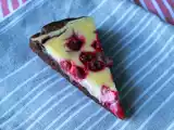 Rezept Gâteau au chocolat avec fromage frais et framboises