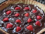 Rezept Tarte au chocolat avec fraises