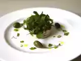 Rezept Tuna-mousse auf tramezzini-cracker und rucola