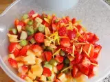 Rezept 'jammin it' rhabarber-erdbeer-melonen marmelade aromatisiert mit mallorca zitrone