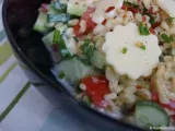 Rezept Ebly-salat mit käseblumen