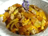 Rezept Pâtissonkürbissalat mit aprikosen, lavendel und walnüssen