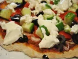 Rezept Griechische pizza mit kaltem belag