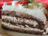 Rezept Chocolate cake with baked chocolate crusts