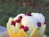 Rezept Kavundurma / eis in melonenschale